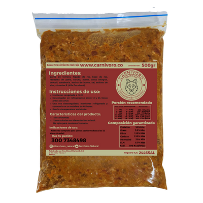 Carnivoro Crecimiento Salvaje 500g